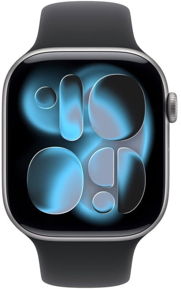 Apple Watch Series 11 GPS 42mm Space Grey Aluminium Case with Black Sport Band - M/L,Model A3331