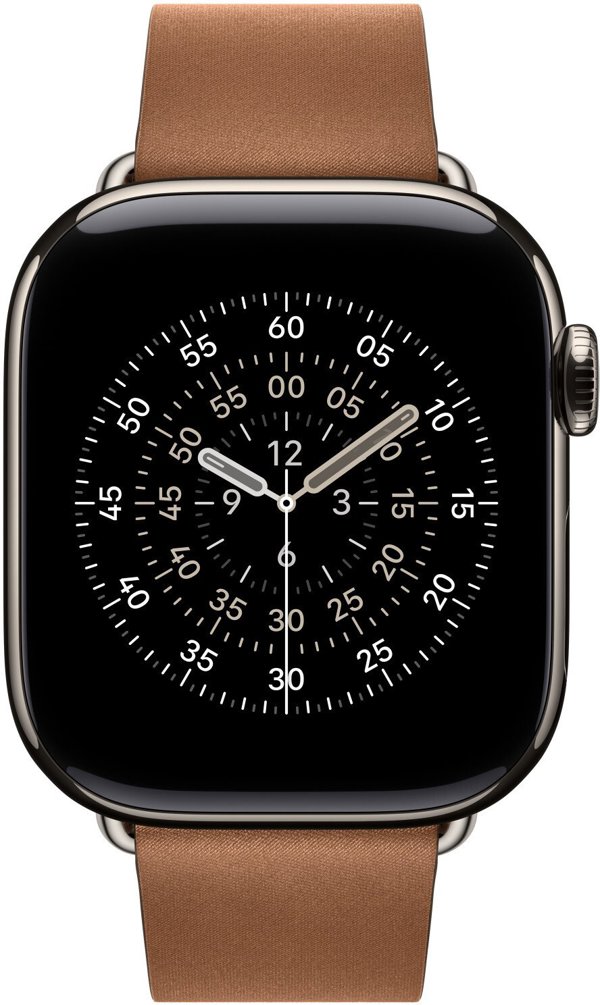 Apple - Uhrarmband fur Smartwatch - 42mm - Grosse L - Caramel - fur Watch Hermes Series 7, Hermes Series 9, SE 3, Series 10, Series 11, Series 8, Series 9