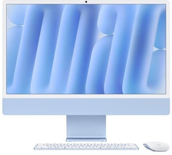 APPLE iMac Z1EP 59,62cm 23,5Zoll Standardglas M4 10C CPU/10C GPU/16C N.E. 16GB 2TB SSD Gbit Eth MM NumKey TID DE Blau
