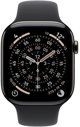 Apple Watch Series 11 GPS 42mm Jet Black Aluminium Case with Black Sport Band - M/L,Model A3331