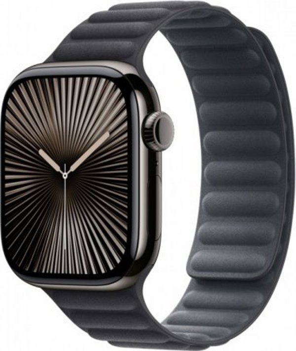 Apple Μαγνητικό αυλακωτό λουράκι σε μαύρο χρώμα για κάσα 42 mm - μέγεθος M/L