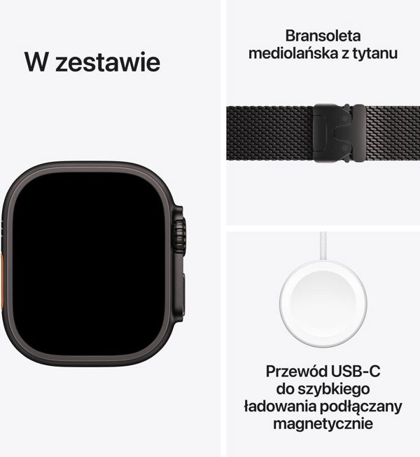 APPLE Watch Ultra 3�GPS + Cellular�49mm�Black Titanium Case with Black Titanium Milanese Loop - Small