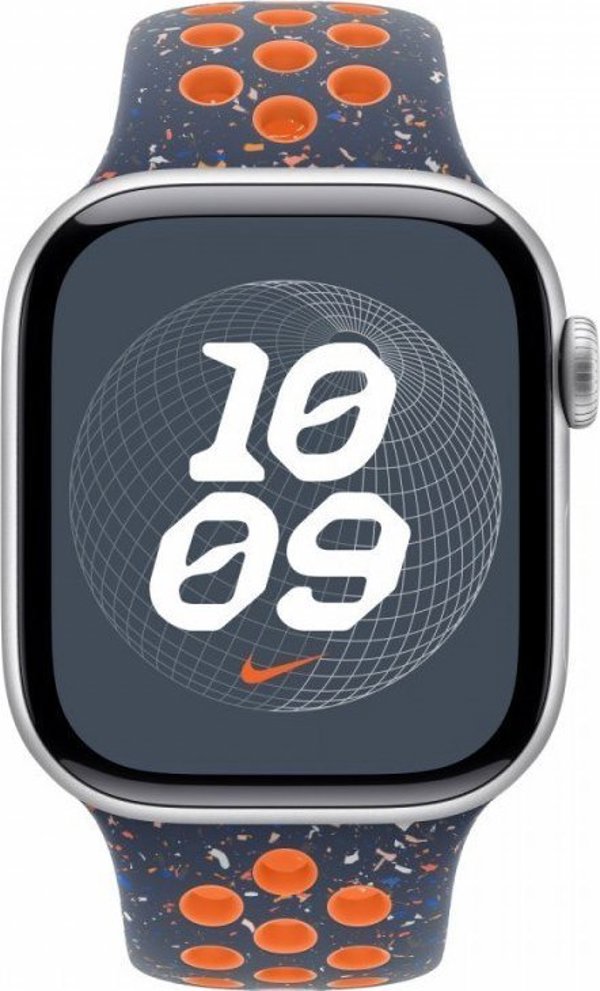 Apple MYJX3ZM/A έξυπνο προσωπικό αξεσουάρ Band Μπλε, Πορτοκαλί Fluoroelastomer