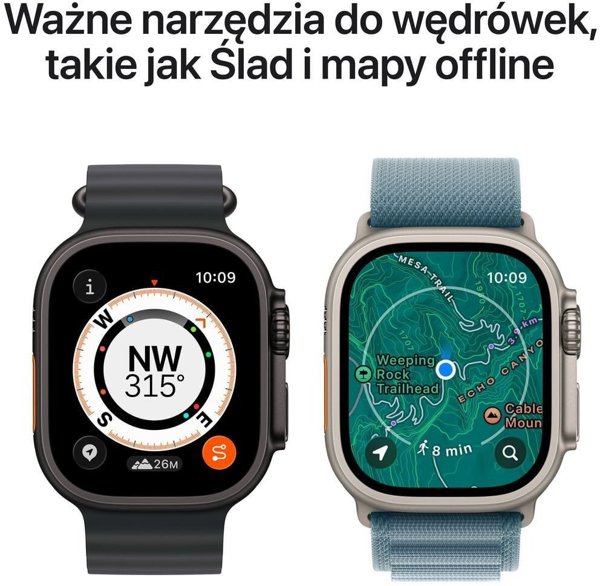 Apple Watch Ultra 3 GPS + Cellular 49mm, Κάσα από Τιτάνιο, Λουράκι Anchor Blue Ocean