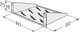 Apra APRA 48,26cm 19inch Fold bottom 2HE 42,5x35,0cm 16,73x13,77 inch to 12kg grey - 317-990-02