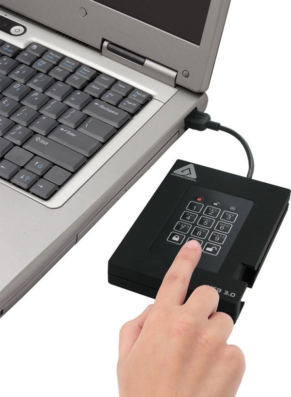 Apricorn Aegis Padlock Fortress 256 GB USB 3.2 Gen 1 (3.1 Gen 1) Μαύρο