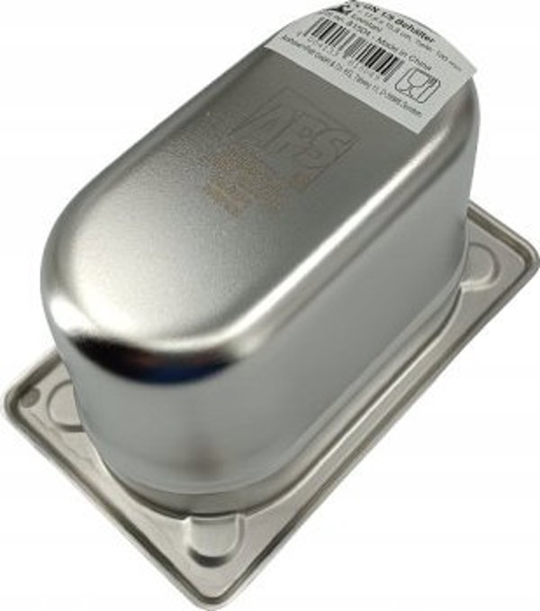 Δοχείο GN 1/9 APS (Π)176 x (Β)108 x (Υ)100 mm από ανοξείδωτο χρώμιο-νικέλιο με ηλεκτρολυτική - 1 τεμάχιο (81504)