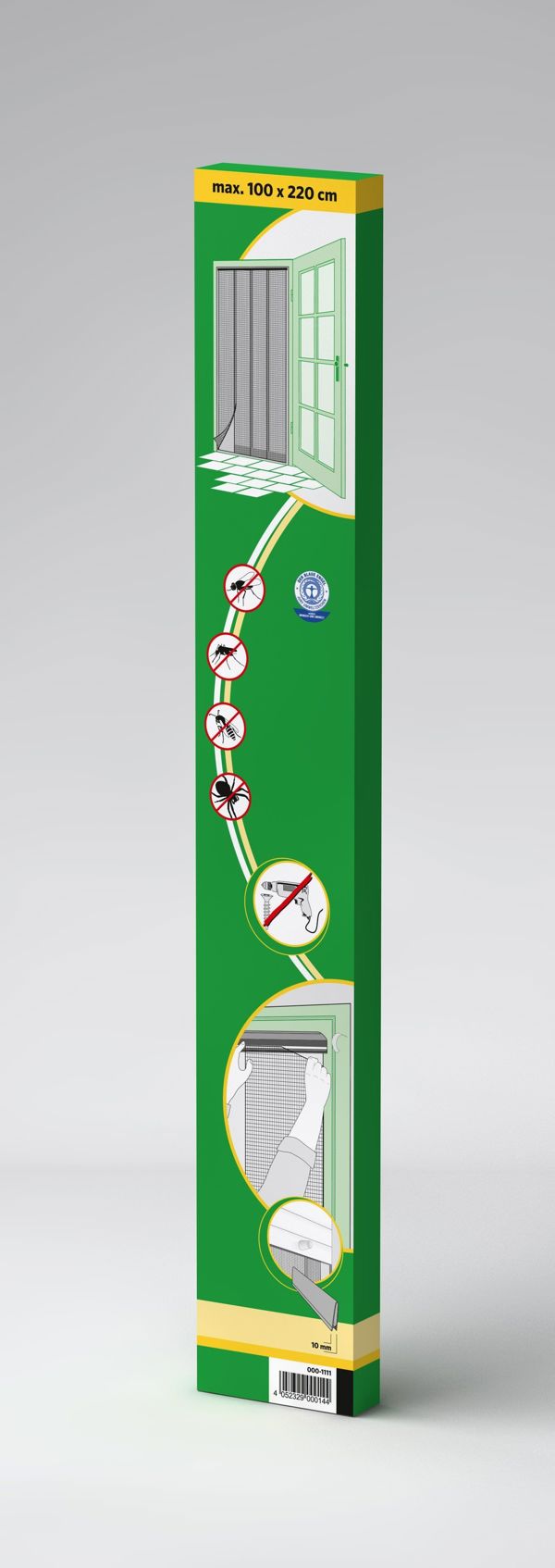 Apsauginė žaliuzė nuo vabzdžių durims 4x28,5x220 cm