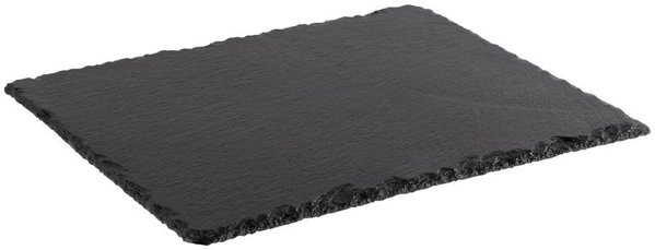 APS Naturschieferplatte (B)325 x (T)265 mm, anthrazit Materialstärke 6-9 mm, möbelschonende Füßchen an der - 1 Stück (991)