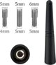 Aptel Uniwersalna ANTENA radiowa AM-FM samochodowa 9cm czarna DA147