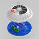 Aptel ZD13A LAMPA CAMPINGOWA WYJAZDOWA SOLAR LED IP65 30W biala