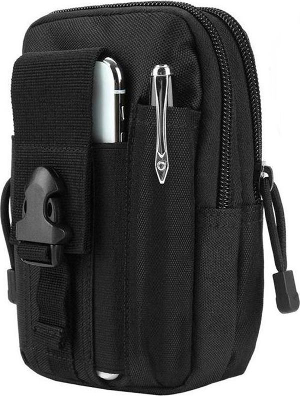 Aptel Bq11a Nerka Biodrowka Saszetka Na Pasek Spodni 16x10x6 Cm Czarna