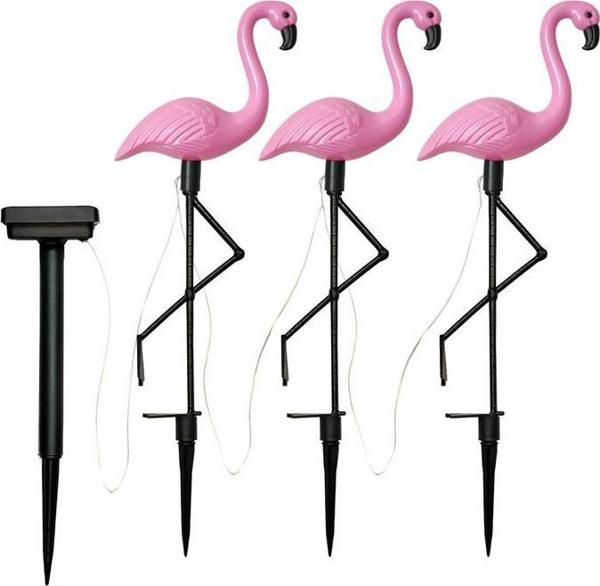 Aptel 3 Solarne lampy ogrodowe LED Flamingi IP65 (ZD50K)