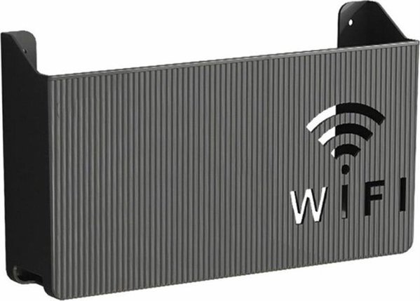 Aptel Επιτοίχια Ράφι για Router Wi-Fi μαύρο AG986A