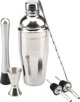 Apte ΣΕΤ ΜΠΑΡΜΑΝ 6 τεμαχίων Shaker jJigger Miarka ασημί AG818