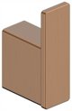 Aptel 864-030-34 Σημειακή Κρεμάστρα Μπάνιου, Brushed Rose Gold