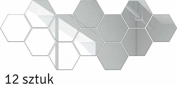 Aptel AG543D Διακοσμητικά Πανάκια Τοίχου Καθρέπτες Ακρυλικοί 17,5x15,5cm Σετ 12 τεμ.