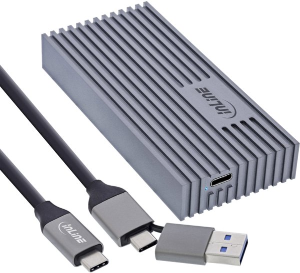 Aptel InLine SSD Enclosure USB4, M.2 NVMe σε USB-C, 40 Gb/s, Αλουμίνιο, Συμβατό με Thunderbolt 3/4, Υποστήριξη 8 TB