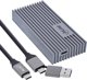 Aptel InLine SSD Enclosure USB4, M.2 NVMe σε USB-C, 40 Gb/s, Αλουμίνιο, Συμβατό με Thunderbolt 3/4, Υποστήριξη 8 TB