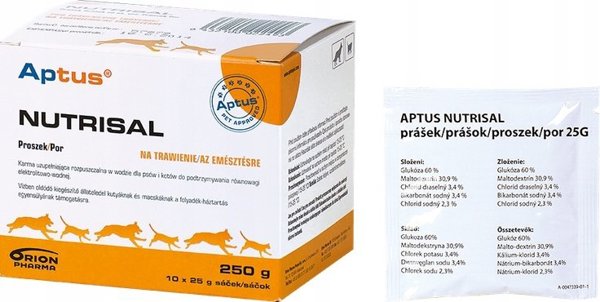 APTUS NUTRISAL nawodnienie pies i kot 10x25g
