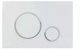 Aquaform Optima Circle Κουμπί WC, Λευκό και Χρώμιο, Μοντέλο AQ.501-30205