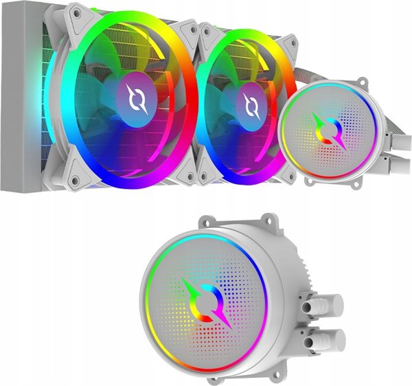 AQIRYS Σύστημα Ψύξης CPU AiO AQUARIUS 240, Υδρόψυξη Επεξεργαστή, Λευκό