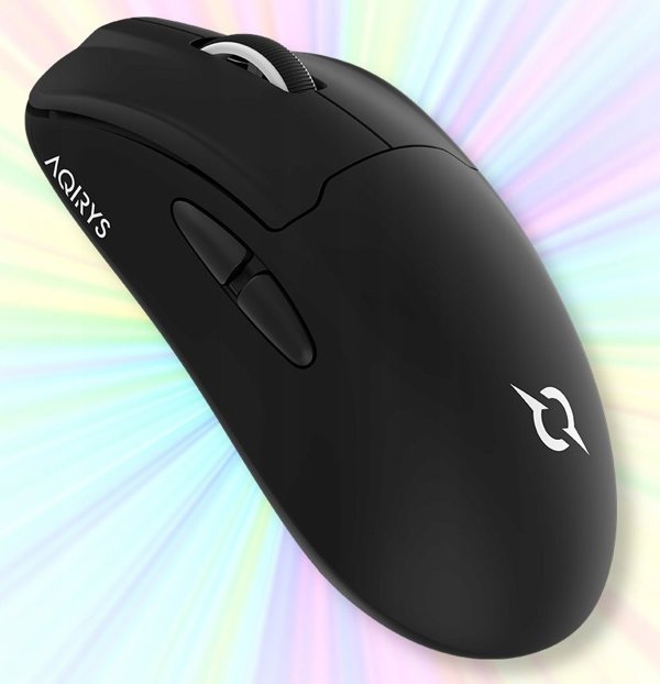AQIRYS M60 Ποντίκι Gaming Διπλής Λειτουργίας (Ασύρματο & Ενσύρματο) Μαύρο