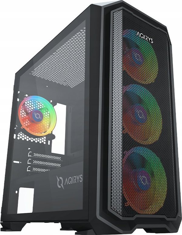 AQIRYS Wezen Mid-Tower Κουτί Υπολογιστή Black