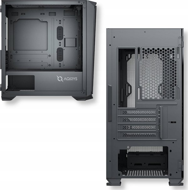 AQIRYS Wezen Mid-Tower Κουτί Υπολογιστή Black