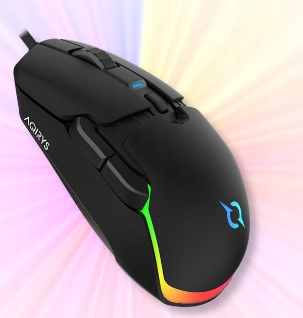 AQIRYS Lynx Ενσύρματο Gaming Ποντίκι, 12400 DPI, RGB Φωτισμός, Μαύρο