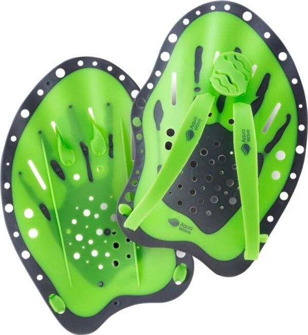 AquaWave Shpoon Πέδιλα Κολύμβησης (Hand Paddles) για Προπόνηση, Tender Shoots/Γκρι, One Size