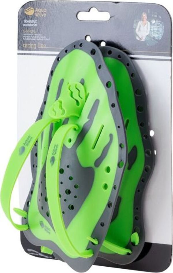AquaWave Shpoon Πέδιλα Κολύμβησης (Hand Paddles) για Προπόνηση, Tender Shoots/Γκρι, One Size