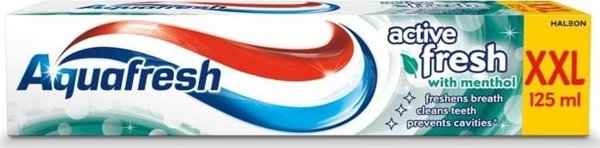 Aquafresh Active Fresh Οδοντόκρεμα με Μέντα, 125ml (XXL)