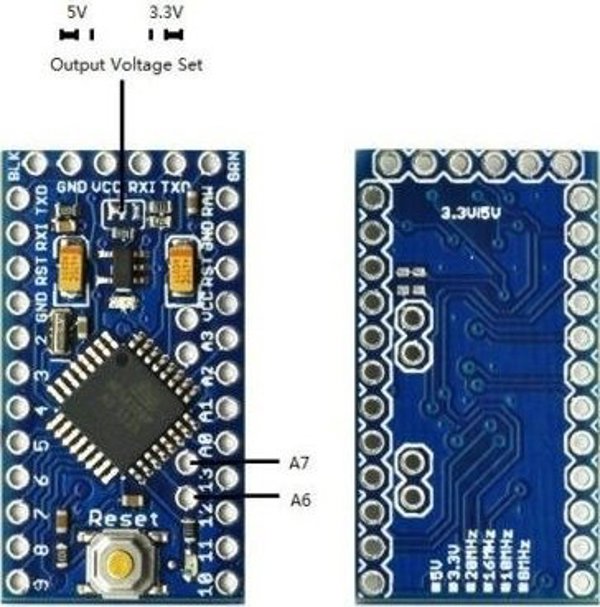 Arduino Pro Mini 328P 5V 16MHz ATmega328P με Φορτιστή, Συμβατό με Bascom AVR και Arduino