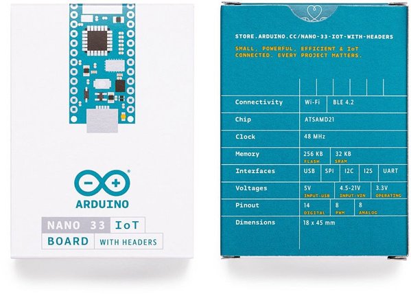 Arduino Nano 33 IoT Development Board με Προ-συγκολλημένες Ακίδες (Headers)