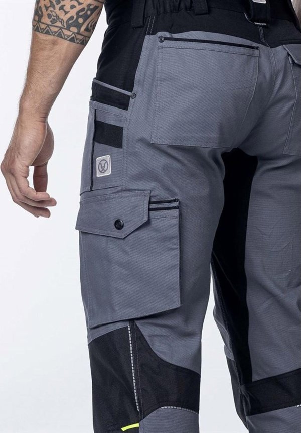 Ardon ARDON 4Xstretch - παντελόνι εργασίας με ελαστική ζώνη, 7 τσέπες: για πτυσσόμενο μέτρο, κατσαβίδι, μαχαίρι + για επιγονατίδες, d-ring, - σκούρο γκρι H6088 52