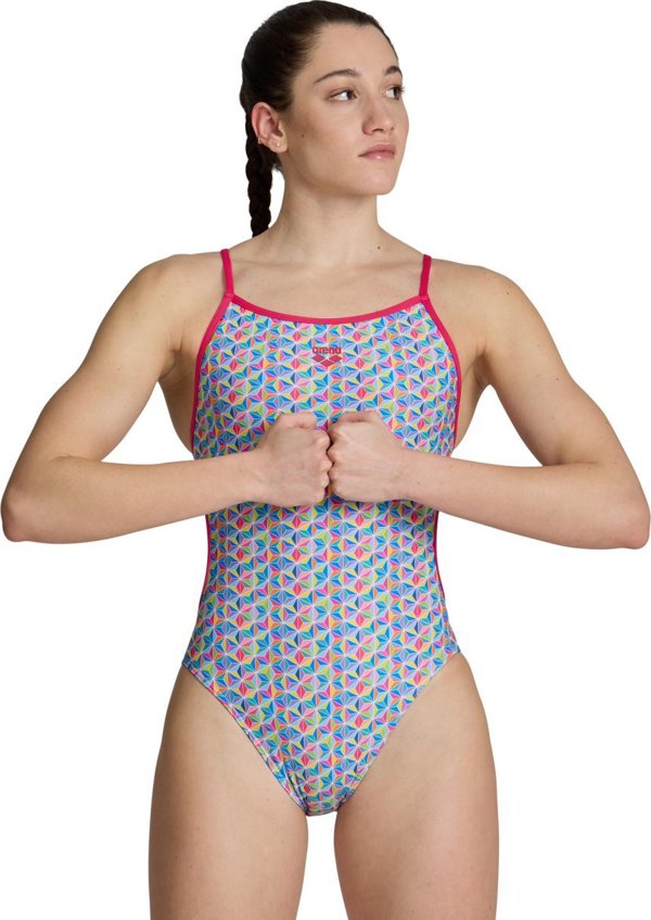 Arena Damski Stroj kapielowy WOMENS ARENA STARFISH SWIMSUIT LACE BACK