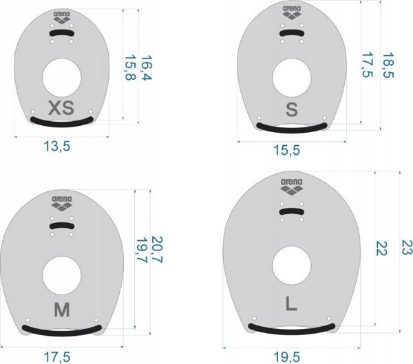 Arena Χειρολαβές ELITE HAND PADDLE 2
