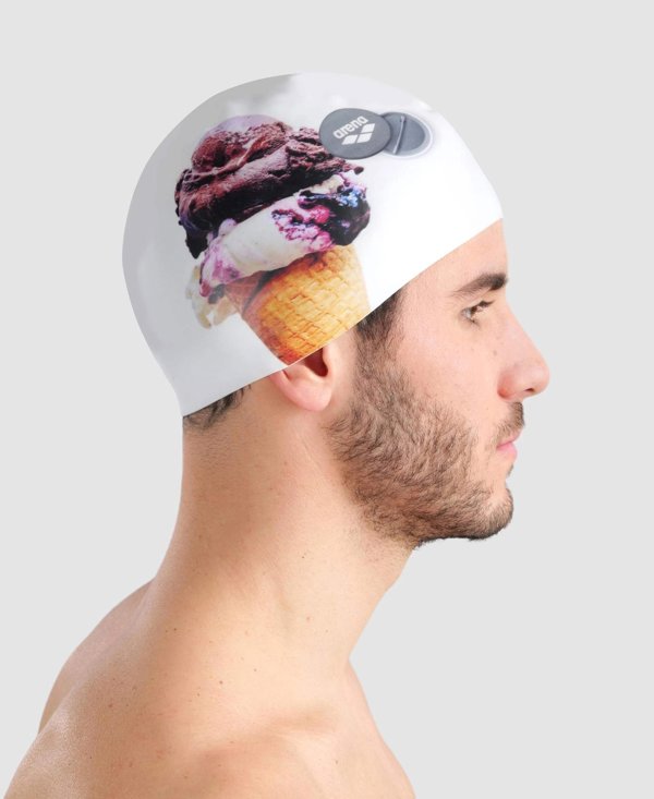 Arena Σκουφάκι Κολύμβησης ICE CREAM Cap White