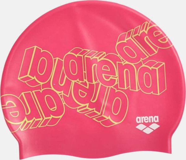 Arena Czepek Plywacki Arena Print Alphabet Junior Pink