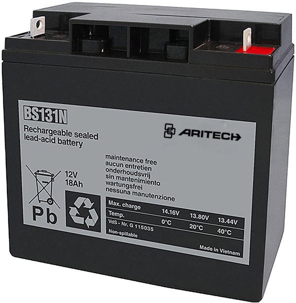 Aritech Battery 12 V, 18 Ah 2PK