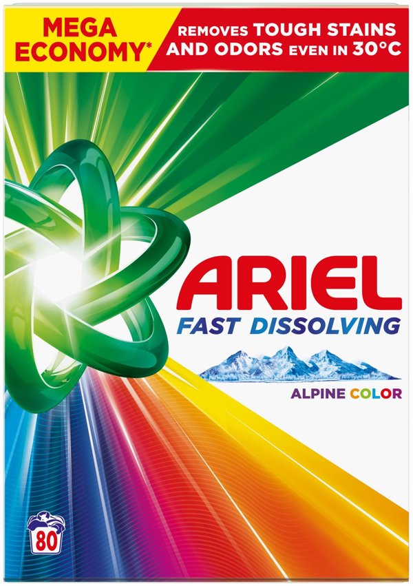 Ariel Σκόνη πλυσίματος για χρωματιστά υφάσματα, 4,4 kg