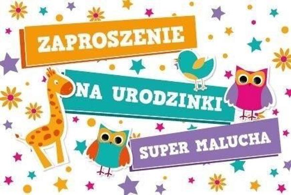 Armin Style Zaproszenie Urodziny ZA-15 (10szt.)