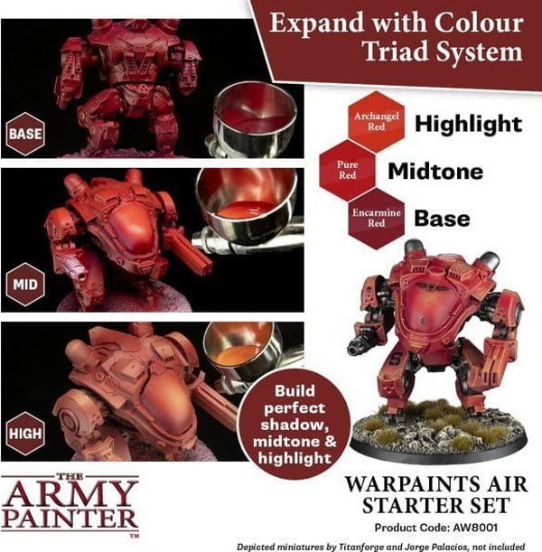 Army Painter Warpaints Air Mega Set - Πλήρες Σετ Χρωμάτων Αερογράφου 124 Χρωμάτων