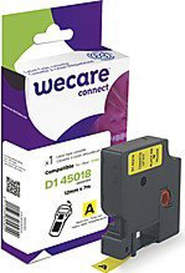 Armor WECARE Ταινία ARMOR για DYMO S0720580, μαύρο/κίτρινο, 12mm x 7m