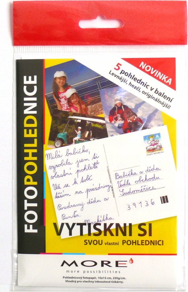 Armor ARMOR MORE Papier fotograficzny-widokowka 10x15 / glossy, 5 ark., photo 10x15cm