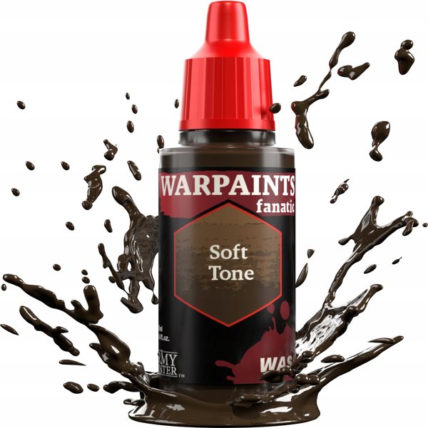 Army Painter Warpaints Fanatic Wash Soft Tone - Καφέ Χρώμα Μοντελισμού 18ml