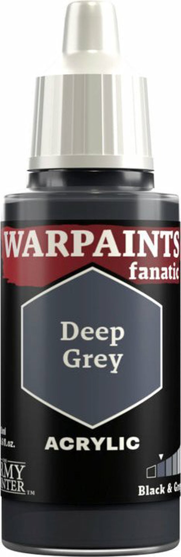 Army Painter Warpaints Fanatic Χρώμα Μοντελισμού - Σκούρο Γκρι (Dark Grey)