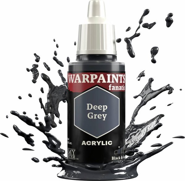 Army Painter Warpaints Fanatic Χρώμα Μοντελισμού - Σκούρο Γκρι (Dark Grey)