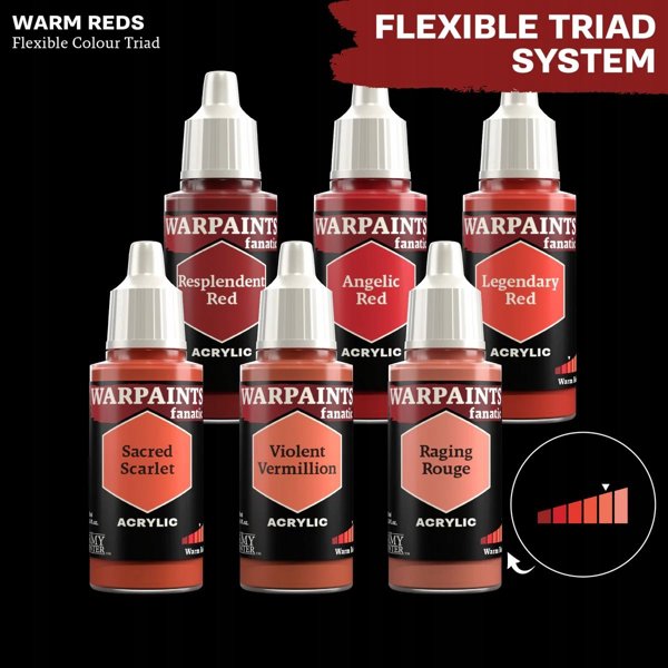 Army Painter Warpaints Fanatic Χρώμα Μοντελισμού - Violent Vermilion, 18ml